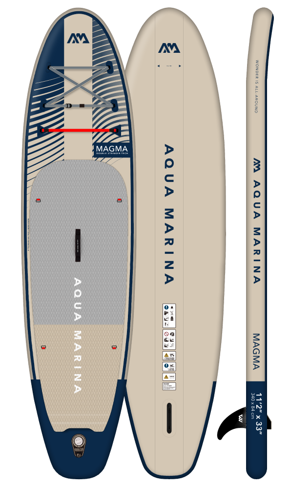 Aqua Marina Magma 11’2” Inflatable Stand Up Paddle Board with Kit